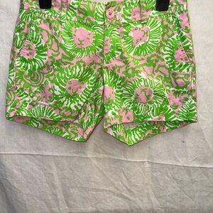 Callahan Pink and Green Bermuda Shorts Vibrant Summer Style